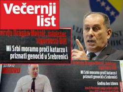 Mektić: Mi Srbi moramo proći katarzu i priznati genocid u Srebrenici