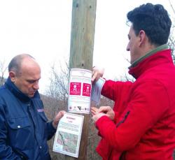 Crveni krst Trebinje postavlja upozorenja migrantima na mine