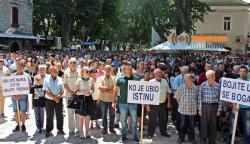 Више хиљада Требињаца на   данашњем протесту за Марка