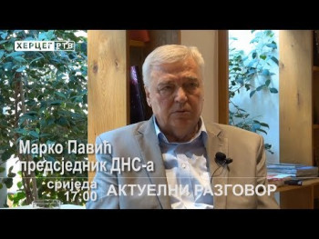 Najava: Aktuelni razgovor sa Markom Pavićem (VIDEO)