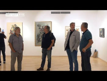 У галерији Културног центра Требиње слике и цртежи Изета Алечковића (ВИДЕО)