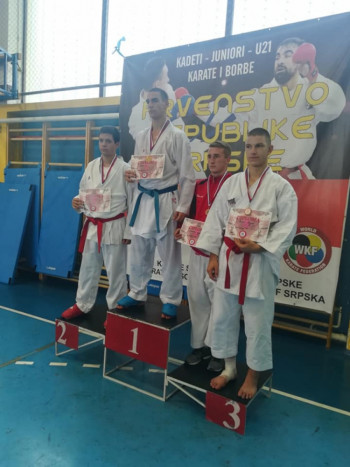 Karatista Veleža Miloš Pantić osvojio dvije bronzane medalje na Prvenstvu RS