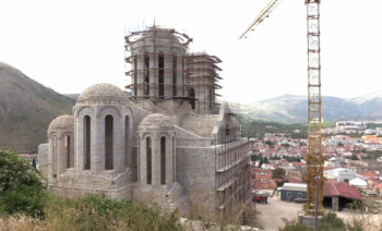 Završeni zidarski radovi na Sabornom hramu u Mostaru