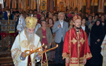 Mitropolit Amfilohije i vladika Dimitrije se pomolili  za jedinstvo crkve