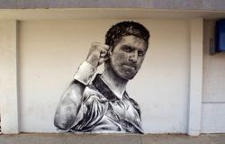 ПОНОС: Мурал са ликом Новака Ђоковића у Никшићу