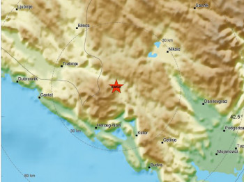 Zemljotres 3,6 stepeni po Rihteru uz granicu Crne Gore sa Republikom Srpskom