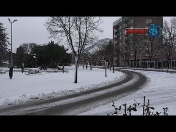 Снијежни покривач у Требињу (ВИДЕО)