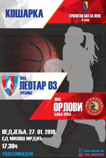 Malene sutra dočekuju ekipu Orlova iz Banjaluke