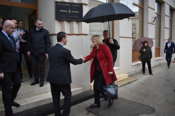 Cvijanovićeva u Trebinju, sastanak sa Ćurićem - Podrška razvojnim projektima