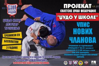 DŽUDO U ŠKOLE: Upis na besplatne treninge u toku