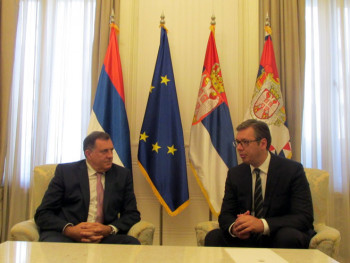 Dodik i Vučić u Mostaru o završetku Saborne crkve