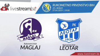 UŽIVO PRENOS NA HERCEG RTV: RK Maglaj - RK Leotar