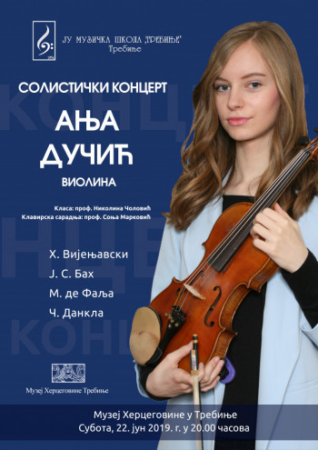 NAJAVA: Solistički koncert Anje Dučić