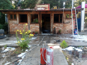 Trebinje: Požar u roštiljnici