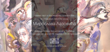 Najava: Izložba slika Miroslava Lazovića