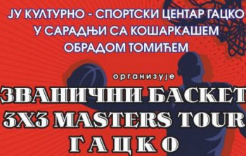 Најава: Турнир у кошарци „Basket 3х3 Masters tour Gacko“