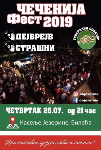 Почиње 'Чеченија фест' у Билећи