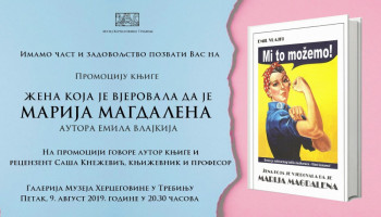 Промоција књиге 'Жена која је вјеровала да је Марија Магдалена'