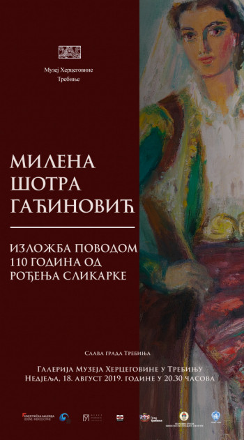 Најава: Изложба поводом 110 година од рођења сликарке Милене Шотра Гаћиновић  