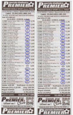 Hercegovac na kladionici dobio 100 hiljada KM