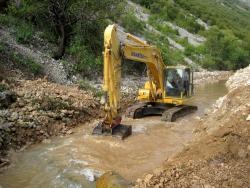 Радови на изградњи Мини хидроцентрале 