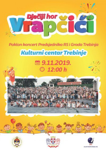 Најава: Концерт дјечијег хора 'Врапчићи' у Требињу
