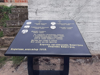 U selu Koritnik osveštano spomen-obilježje poginulim borcima