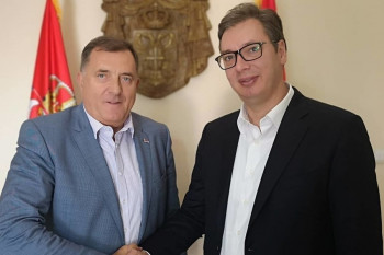 Dodik i Vučić na otvaranju istočnog kraka Koridora 10 