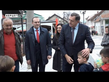 Dodik u Nevesinju: Za saniranje posljedica zemljotresa pomoć sa republičkog nivoa (VIDEO)