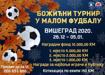 Višegrad: Božićni turnir u malom fudbalu od 26. decembra od 5. januara