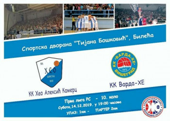 За нове бодове на домаћем терену 'Хео' у суботу дочекује 'Варду'