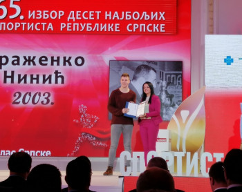 Nevesinjac Sergej Pudar među deset najperspektivnijih sportista Srpske