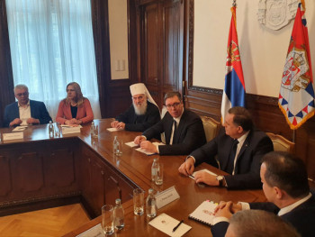 Vučić sa predstavnicima Srba iz regiona, prisustvuju Cvijanovićeva i Dodik