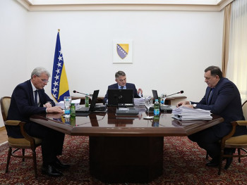 Vanredna sjednica Predsjedništva BiH u Sarajevu