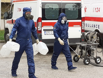 U toku dezinfekcija od strane ruskog vojnog epidemiološkog odeljenja