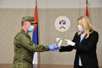 Cvijanovićeva odlikovanje i zahvalnice pripadnicima odreda oružanih snaga Rusije