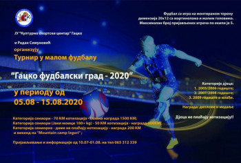 Najava: Manifestacija u malom fudbalu 'Gacko – Fudbalski grad 2020'