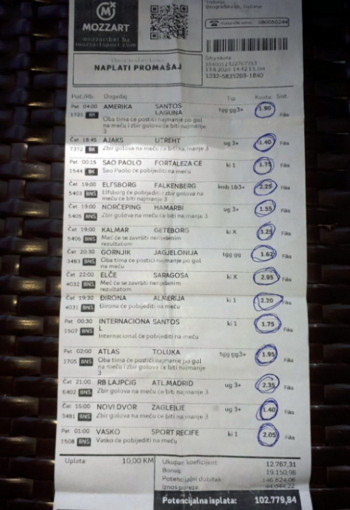 Требињац освојио 146.824 КМ на кладионици, погодио чак 14 парова