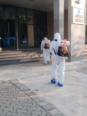 Дезинфекција јавних установа и предузећа на подручју Требиња