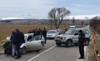 Саобраћајка на излазу из Гацка