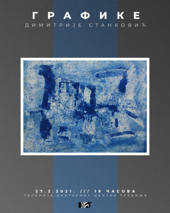 Najava izložbe grafika Dimitrija Stankovića