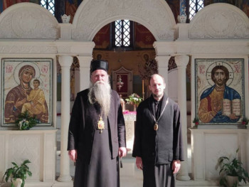 Episkop Joanikije posjetio vladiku Atanasija u trebinjskoj Bolnici