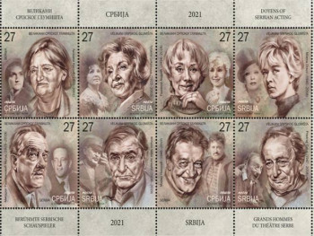 Osam novih poštanskih markica sa likovima glumačkih legendi