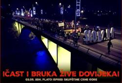 Protestni skup u Podgorici: Čast i bruka žive dovijeka