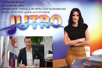 Градоначелник Ћурић гост у ТВ емисији Прве ТВ под називом ''ЈУТРО НА ПРВОЈ''