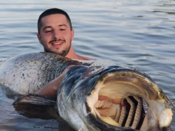 Билећанин уловио сома тешког 60 килограма