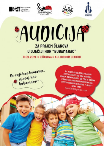 U subotu audicija za prijem u DJEČIJI HOR “BUBAMARAC”