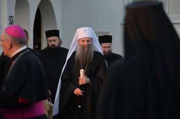 У суботу дочек патријарха Порфирија у Подгорици
