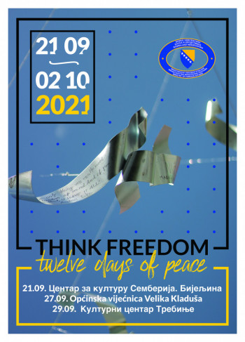 Умјетничка инсталација ''Think Freedom'' у Требињу