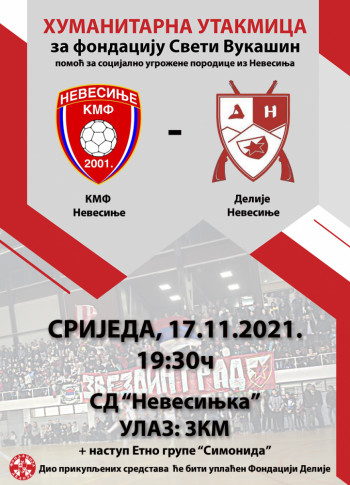 KMF NEVESINJE I DELIJE NEVESINJE U SRIJEDU ORGANIZUJU HUMANITARNU UTAKMICU